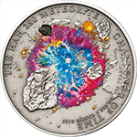 Cook Islands - 2010, 5 dolarów - Meteoryt HAH 280 - Libia