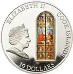 Cook Islands - 2011, 10 Dollars - Okna Niebios - KOLONIA - Pierwsza moneta