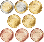Estonia - Zestaw monet Euro 2010
