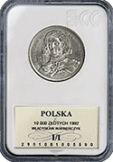 10 000 zł 1992 Władysław II Warneńczyk - Grading I/I - grading
