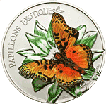 Kamerun - 2011, 1000 Francs - Motyl Papillons Exotiques 3D