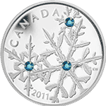 Kanada - 2011, 20 dolarów - Small Snowflake, Śnieżynka - Montana Blue - monety