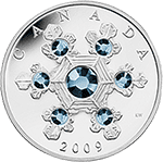 Kanada - 2009, 20 dolarów - Snowflake, Śnieżynka - Blue/Niebieska