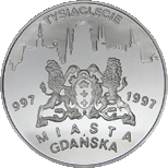 20 zł 1996 Tysiąclecie Miasta Gdańska - monety