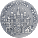 20 zł 2001 Kolędnicy moneta z cyrkonią