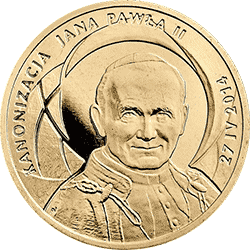 2 zł 2014 Kanonizacja Jana Pawła II - 27 IV 2014 - monety