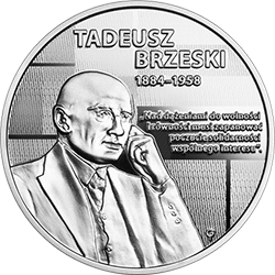 10 zł 2021 Wielcy polscy ekonomiści - Tadeusz Brzeski