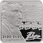 Niue - 2010, 1 dolar - Fryderyk Chopin - 200. rocznica urodzin