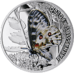 Niue - 2010, 1 dolar - Motyle -Apollo