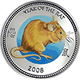 Pitcairn Islands - 2 dolary 2008 - Rok Szczura