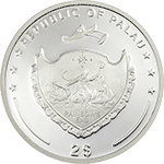 Palau - 2011, 2 dolary - Jan Paweł II 1920-2005 Beatyfikacja 2011