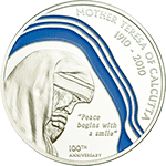 Palau - 2010, 2 dolary - Matka Teresa