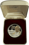 Wyspy Cooka - 1 dolar 2005 - Jan Paweł II 1920-2005 emalia