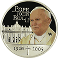 Wyspy Cooka - 1 dolar 2005 - Jan Paweł II 1920-2005 emalia