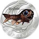Pitcairn Islands - 2010, 2 Dollars - Ryby Głębinowe - Lanternfish - monety