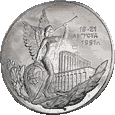 3 ruble 1992 Rocznica Puczu Sierpniowego - L - monety