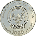 Rwanda - 2007, 1000 Francs - Słonie z diamentami