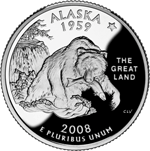 25 Centów 2008 - Alaska (D)