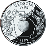 25 Centów 1999 - Georgia (D)