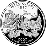 25 Centów 2002 - Mississippi (D)