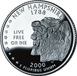 25 Centów 2000 - New Hampshire (D)