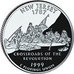 25 Centów 1999 - New Jersey (D)