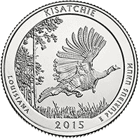 25 Centów 2015 - Kisatchie National Forest - Luisiana (D) - monety