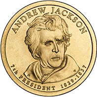 1 dolar 2008 - Andrew Jackson (D)